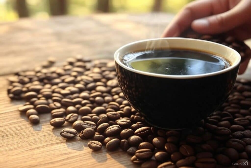 Quantas calorias tem 200 ml de café preto com açúcar