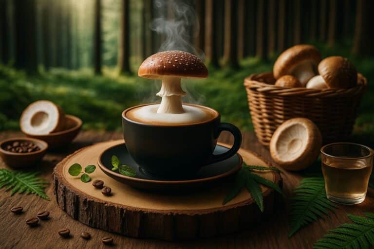 café com cogumelo
