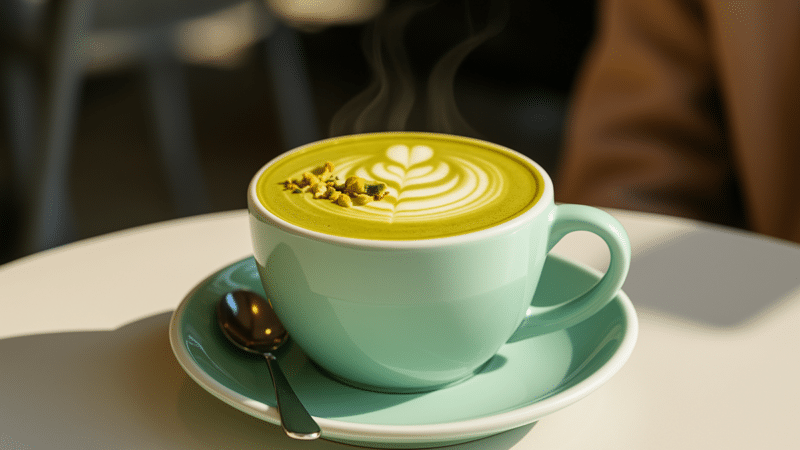 como fazer café com pistache