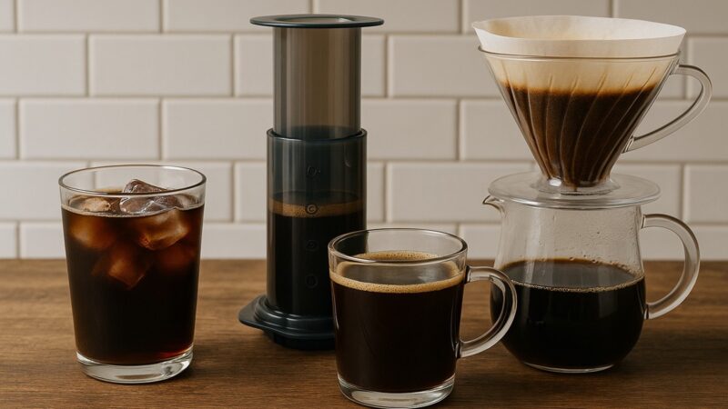 café Cold Brew, AeroPress e Pour-Over