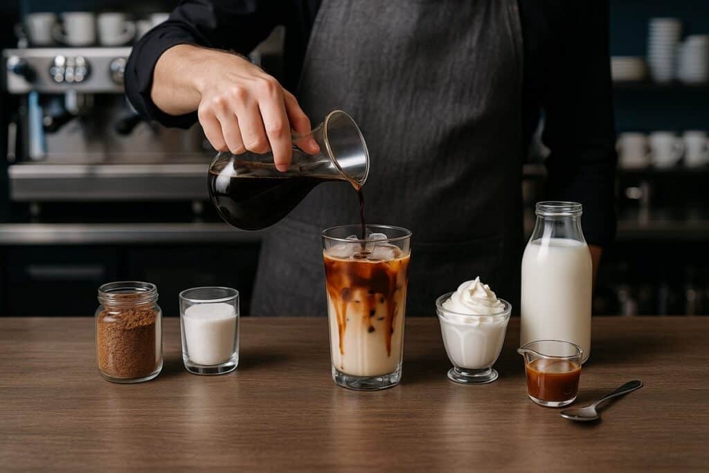 café gelado cremoso com 3 ingredientes