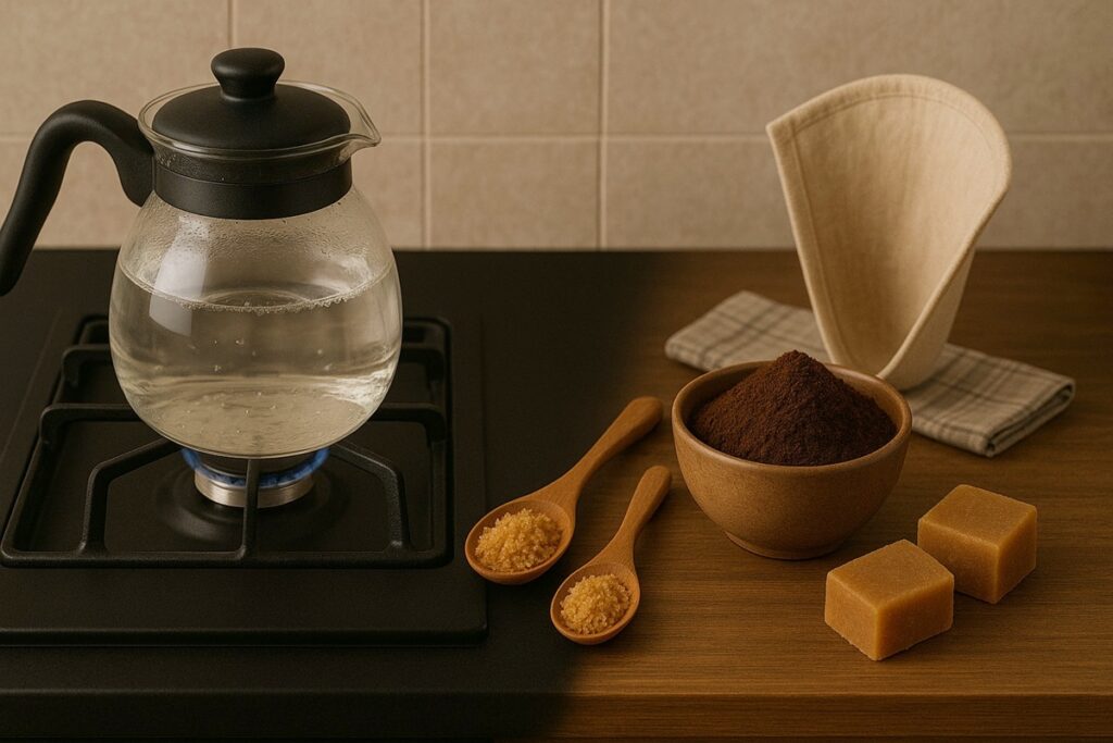receita de café com rapadura