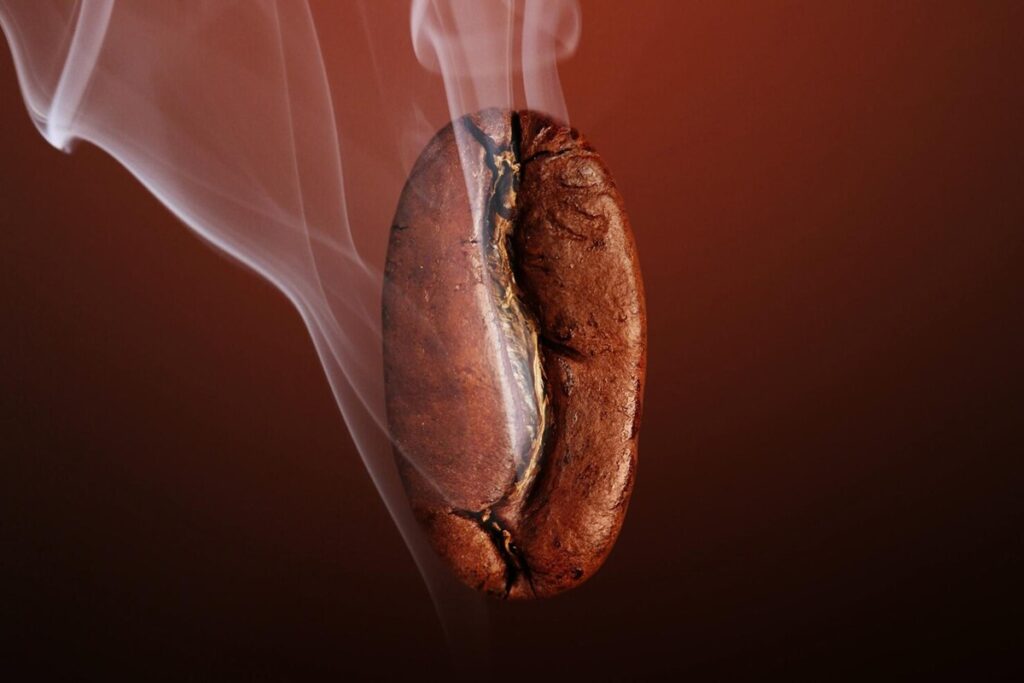 sente o aroma do café
