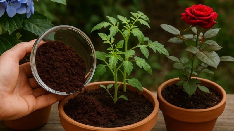 Borra de café fortalece e acelera o crescimento de 5 plantas