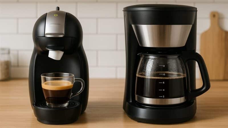 Cafeteira de Cápsula ou de Pó