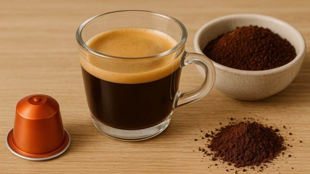Cafeteira de Cápsula ou de Pó de café