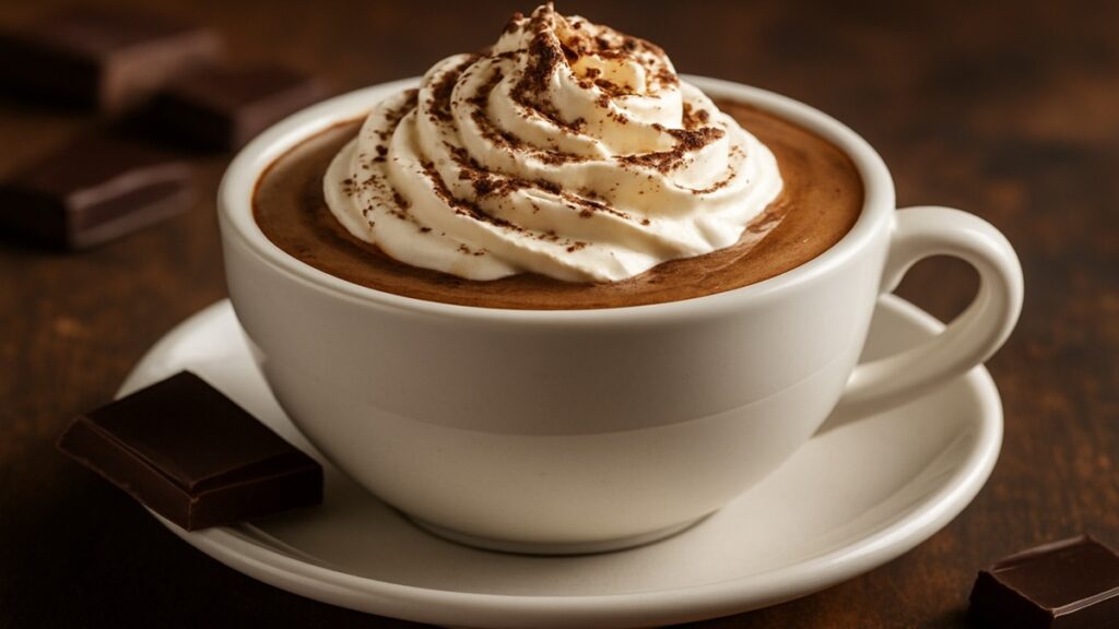 Cappuccino cremoso de chocolate