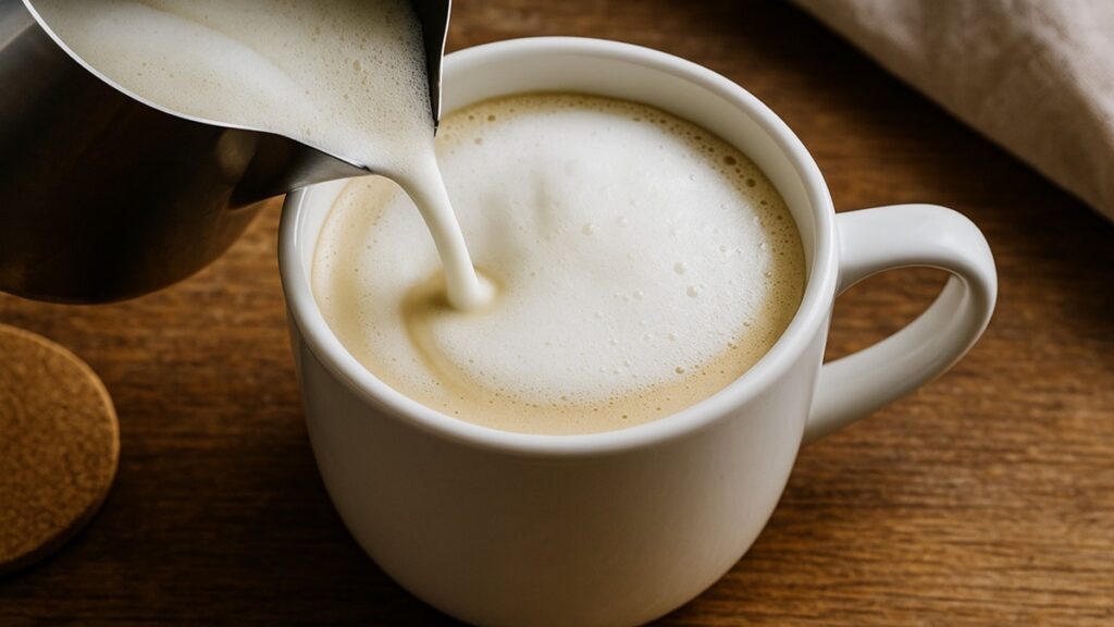Latte de pistache caseiro