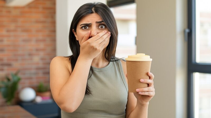 café com cheiro de queijo velho