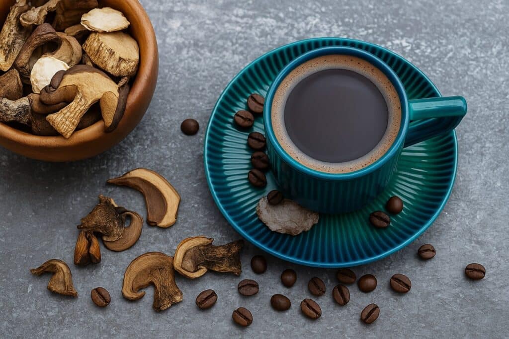 café com cogumelo