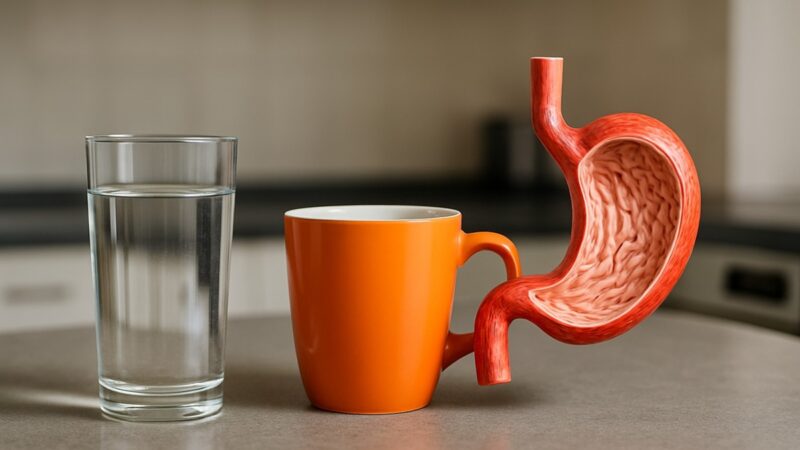 café e água