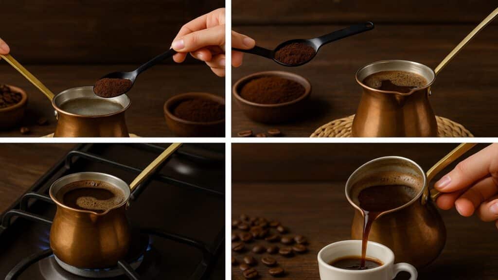 como fazer café árabe