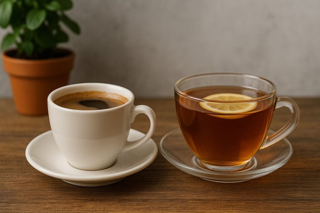 qual é melhor Chá ou Café