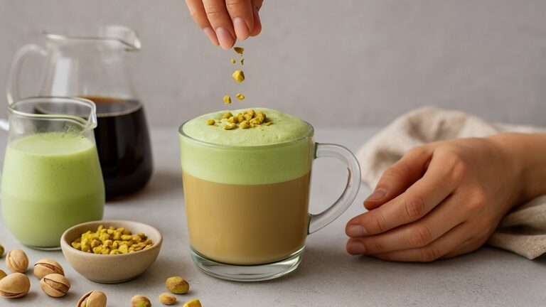 receita de Latte de pistache