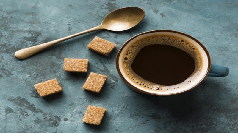 Café adoçado