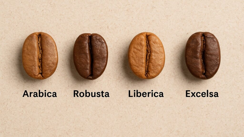 Quais são os tipos de grãos de café