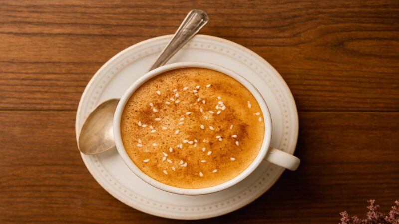 Tahini latte