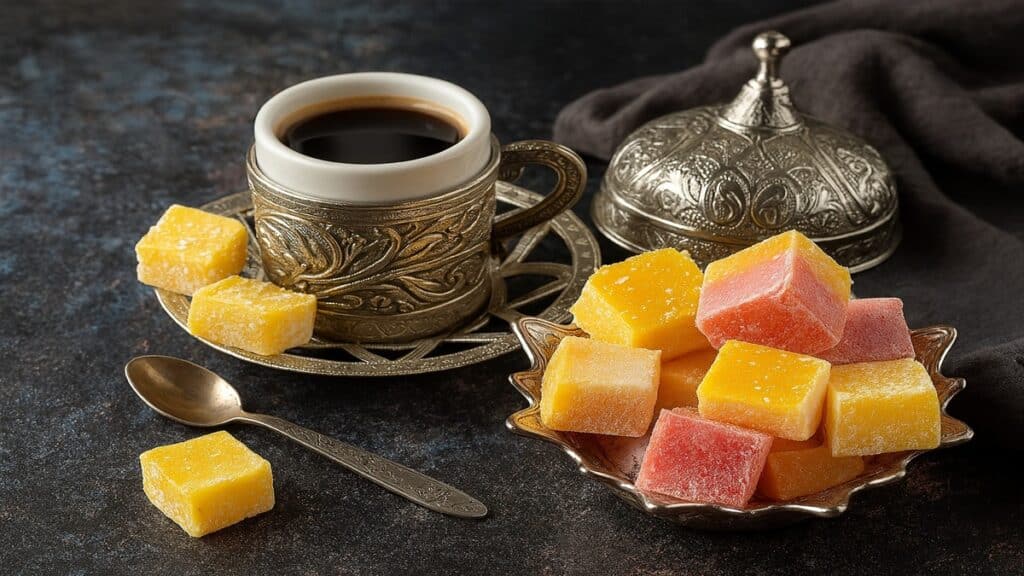 Turquia Café com Lokum (Doces Gelatinosos)