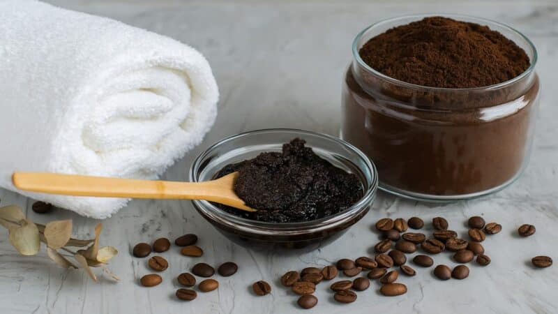 cosméticos feito com café