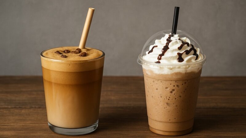 diferença real entre frapê e frappuccino