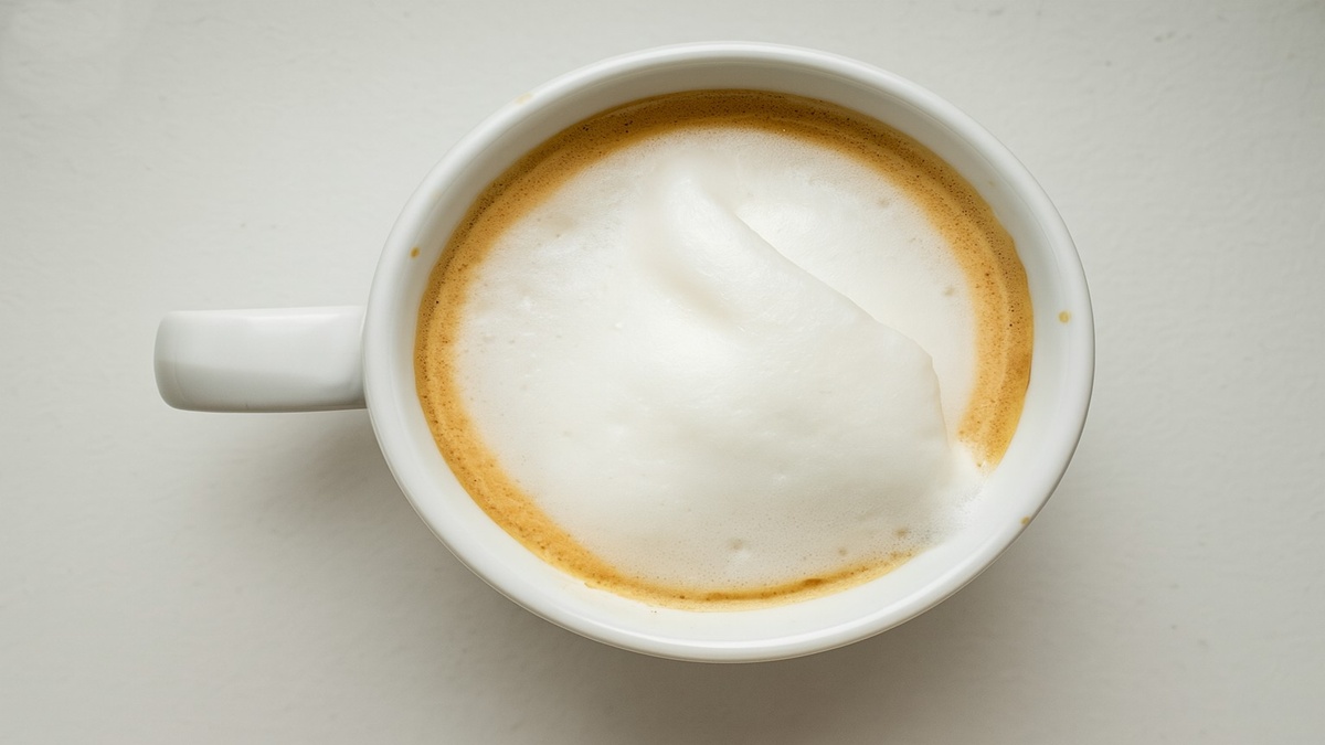 espuma do leite no café