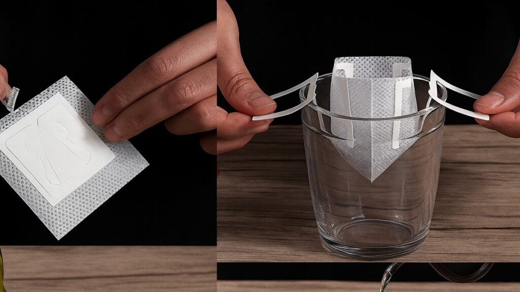 Como selar o drip coffee