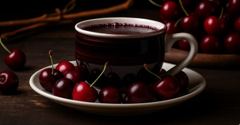 café com cereja