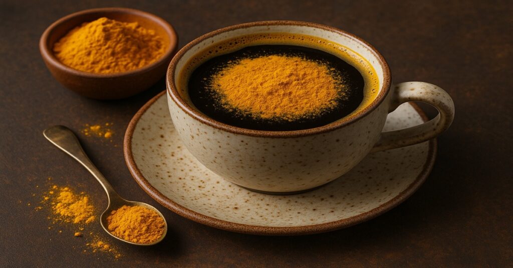 café com curcuma