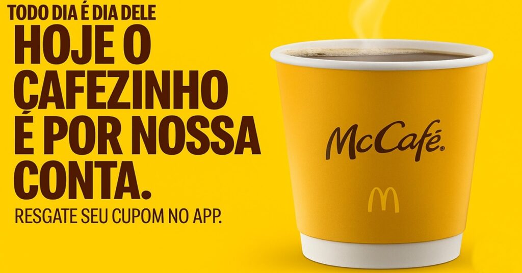 café gratuito no MC