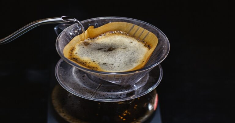café no filtro de papel