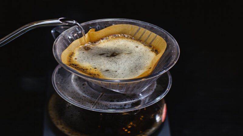 café no filtro de papel