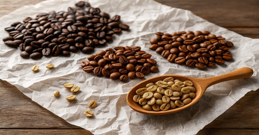 café orgânico em grãos