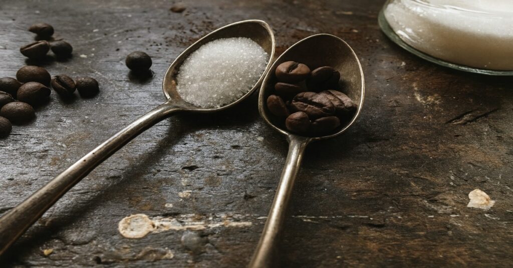 Café puro ou adoçado