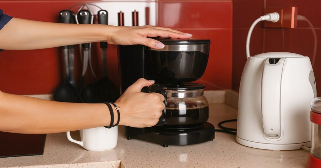 Cafeteira elétrica caseira