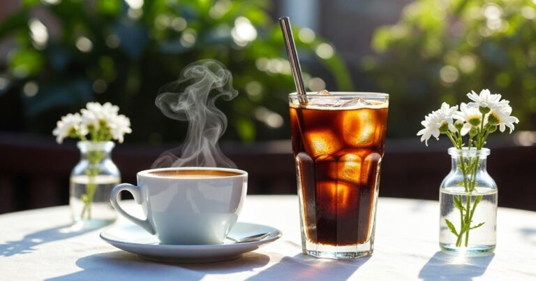 Café quente x café gelado