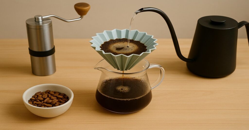 Samo Bloom pré-infusão morna muda o sabor do café