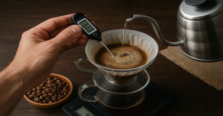 Temperatura da água no café