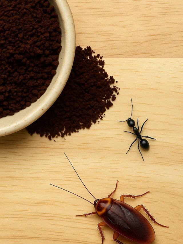 borra de café mata insetos