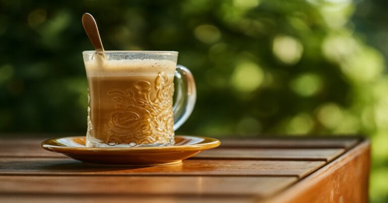 Café com leite vegetal