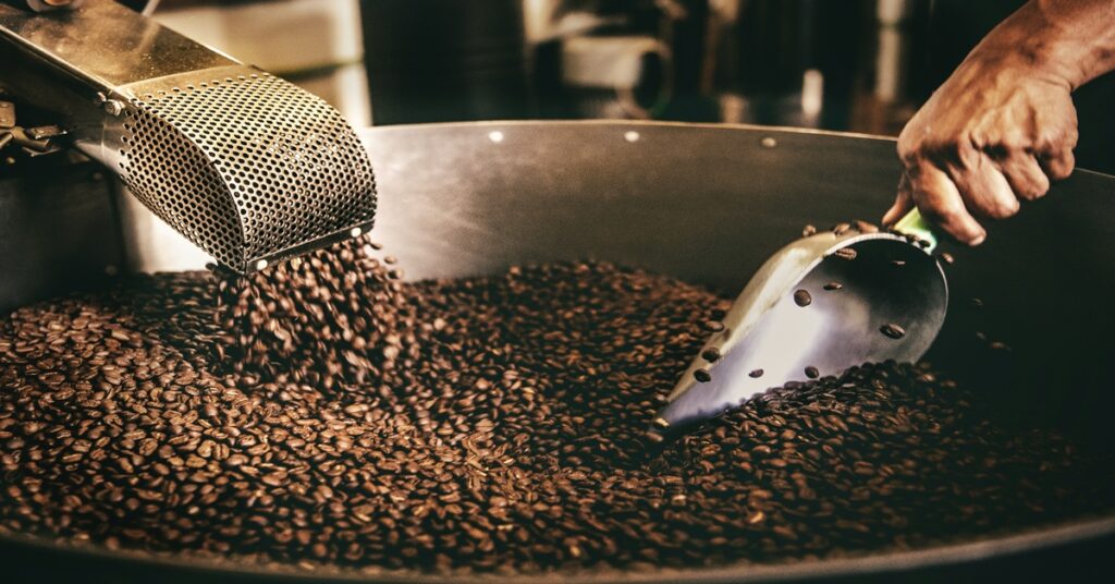 grãos de café