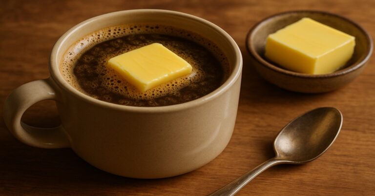 manteiga no café