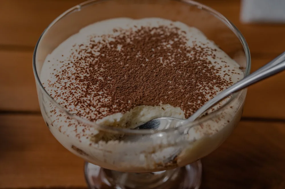 Creme de mascarpone numa tigela